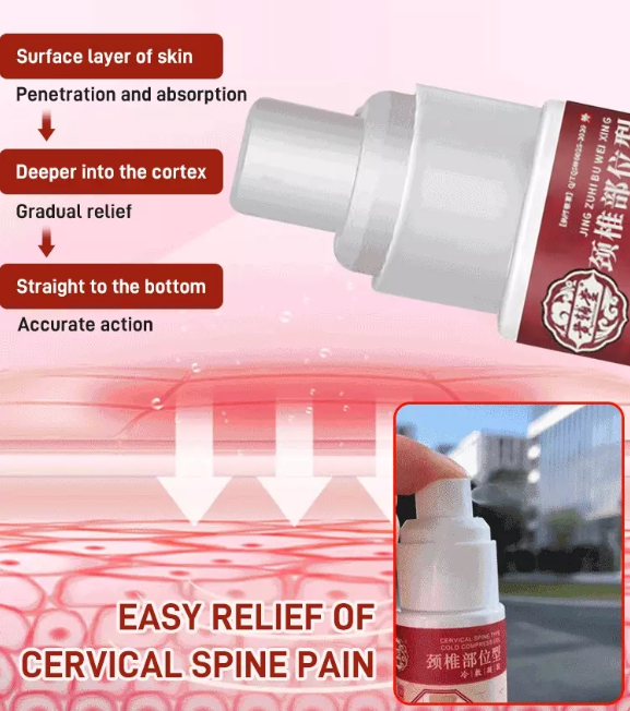 Pack ( 2 boites ) Spray antibactérien analgésique pour la colonne cervicale