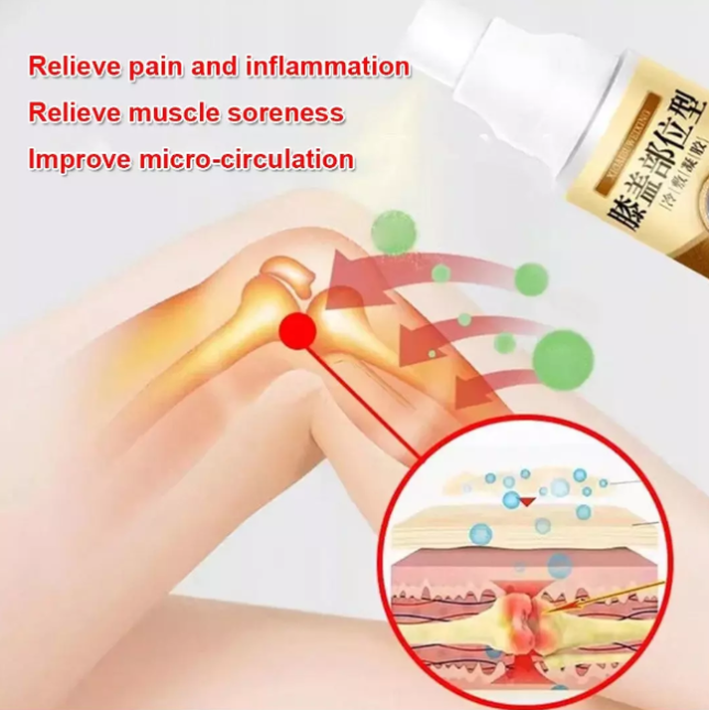 2 boites Spray antibactérien analgésique pour la Douleur de genou