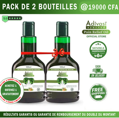 Pack ( 2 Boites ) Huile Naturel  anti douleurs des Articulations  ( Dos , Genoux, épaules , colonne cervicale )