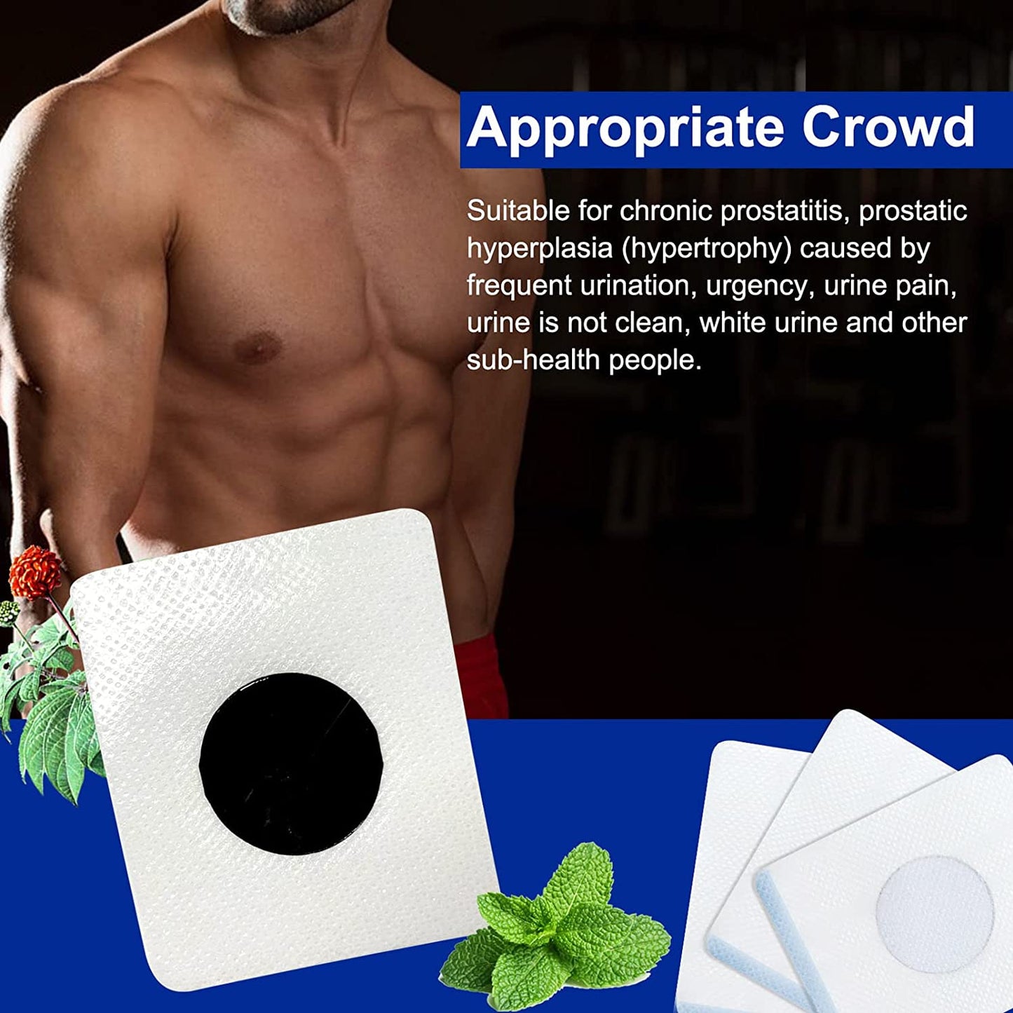 2 Packs ( 6 patchs ) 6pcs de soins de la prostate
